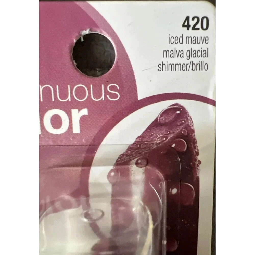 New 4 CoverGirl Continuous Color Lipstick 420 Iced Mauve